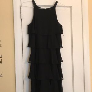 Black Layered Ruffles Dress Size 6